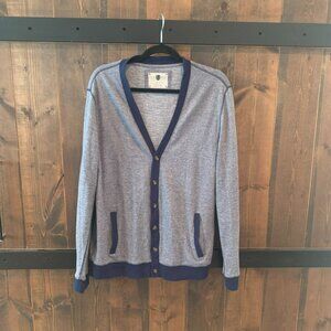 Black Brown 1826 Men's Cotton Cardigan Size L